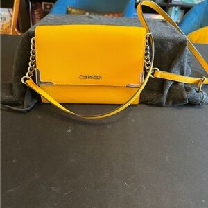 Calvin Klein Vibrant Yellow Crossbody Bag
